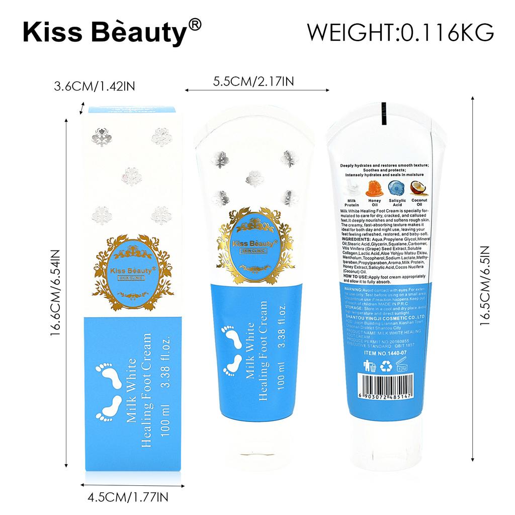 Kissbeauty Anti-Dry and Cracked Foot Cream Hand and Foot Care Moisturizing and Moisturizing Foot Care Cream