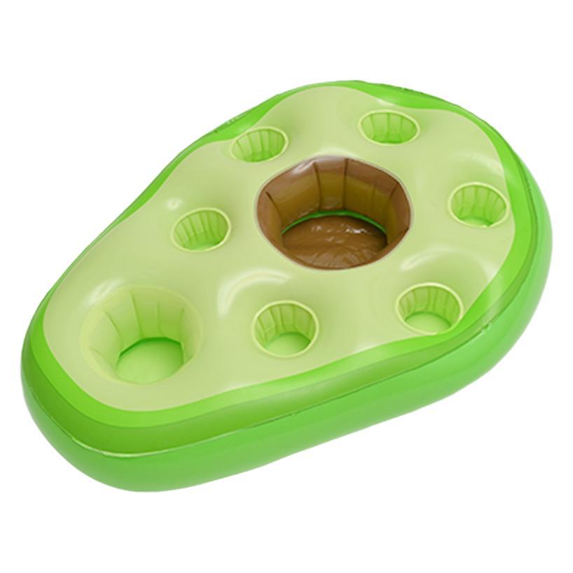 

Summer Inflatable Ice Bucket Bar, Avocado Pineapple Coconut Tree Cup Holder, Green Plant Style Water Floating Mattress 55*35*25