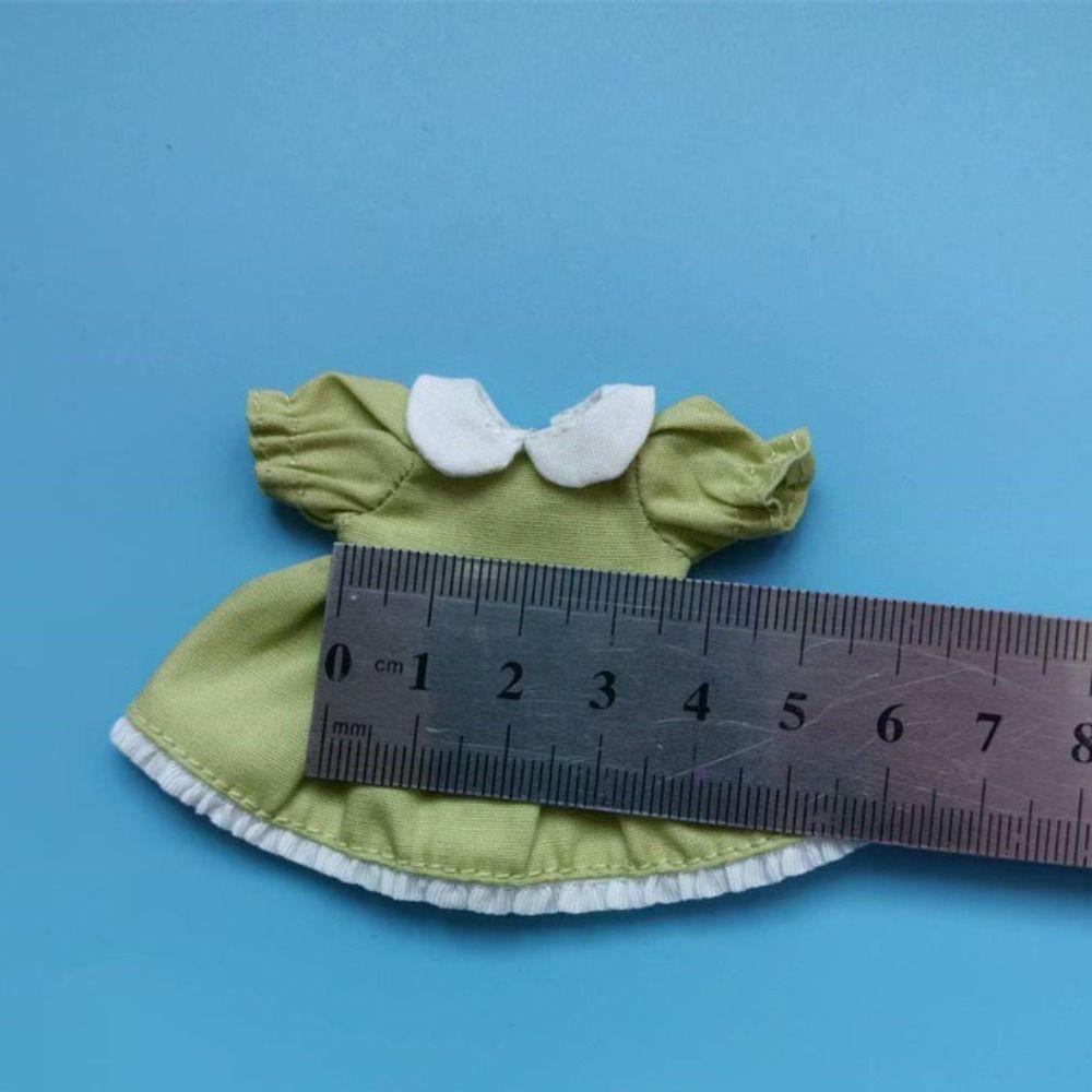 Fashion Pure Color Dresses Puff Sleeve White Cardigan Dolls Tops  1/11 OB11 Dolls/1/12 BJD