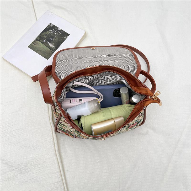 Women's Vintage Floral Crossbody Bag Retro Shoulder Handbag Casual Flap Purse for Ladies Fashion Tote Bag 2026
