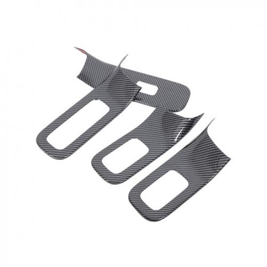 ABS Carbon Fiber Window Lift Switch Button Trim For Benz S-Class W223 -24