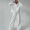 Women's Casual Hoodie and Wide Leg Pants Set , 8 Color Options