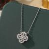 Influencer Style Titanium Steel Four-Leaf Clover Necklace: Elegant Women's Clavicle Chain, Light Luxury, Fade-Resistant
