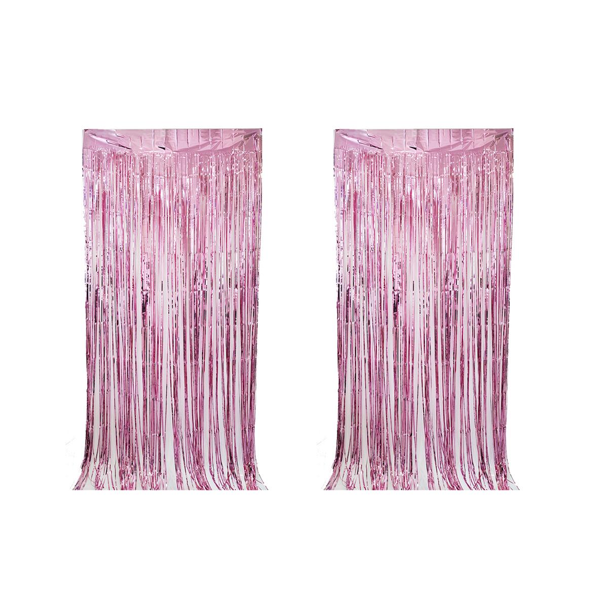 

2pcs Laser Rain Curtain Scene Setting Door Curtain Tassel Curtain Decorative Tassel Curtain