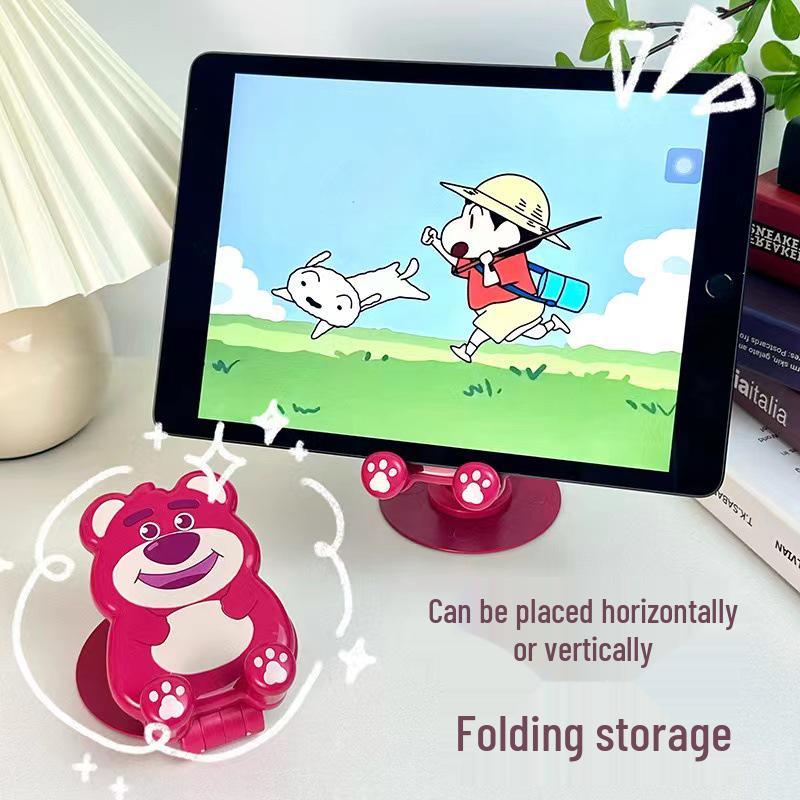 Rotating Cartoon Phone Stand: Cute, Portable, and Adjustable