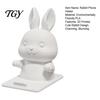 Small Desktop Phone Stand for Kids Cute Bunny Holder, 3D Printed Animal Mobile Stand, Integrated Rabbit Design Dock Cell Holder Home Office Desk Decor