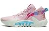 Li Ning Badfive 2 Low Comfortable Cushioning Slip Resistant Abrasion Resistant Low top Basketball Shoes Men's Pink ABFT029-6