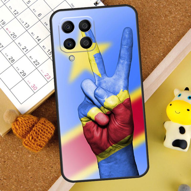 Congo Democratic Republic Flag Case For Samsung Galaxy M31 M51 M21 M12 M32 M52 M20 M13 M23 M33 M53 M14 M34 M54 M30s Cover