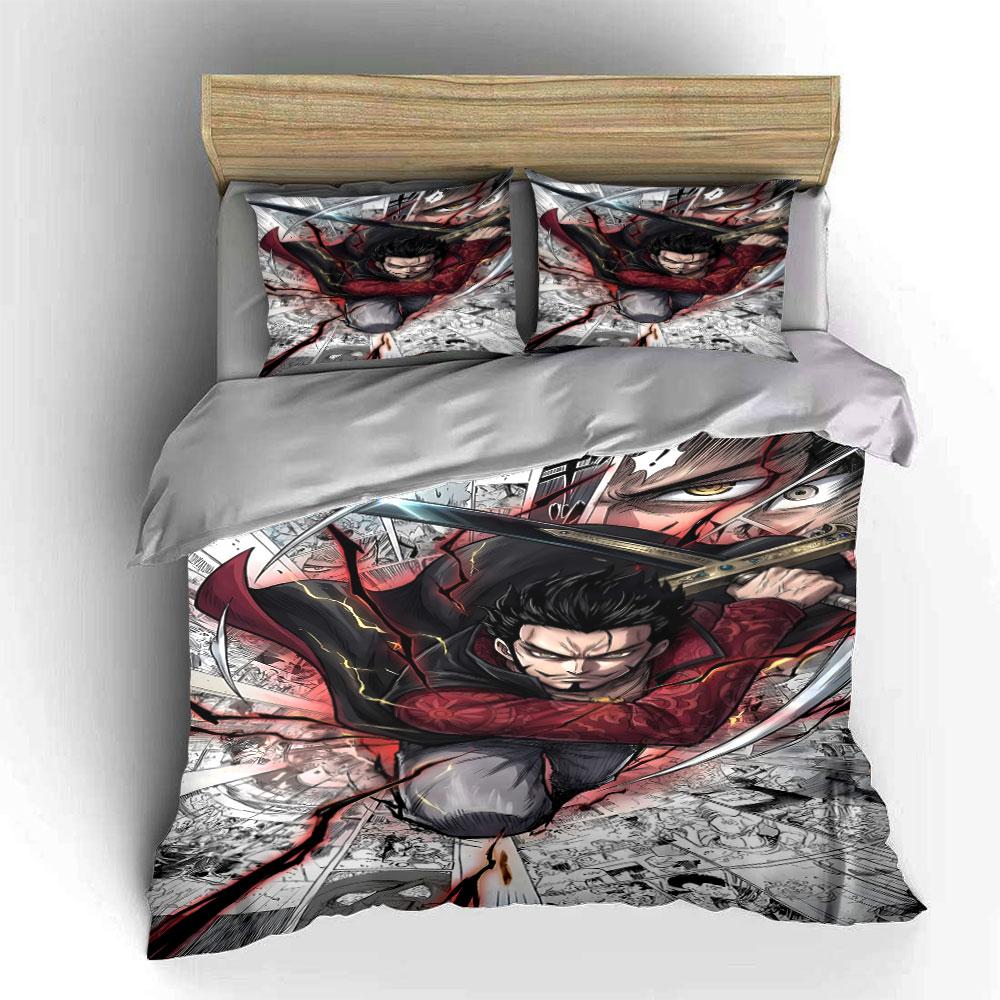 Sword-wielding character illustration. Bedding sets Duvet cover sets Duvet covers Pillowcases(1 * Duvet Cover 2 * Pillowcases without duvet insert)