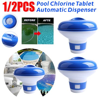 1-3PCS Swimming Pool Floating Chemical Chlorine Dispenser Chlorine Tablet Automatic Dispenser Pool Cleaning Disinfecting Boxes