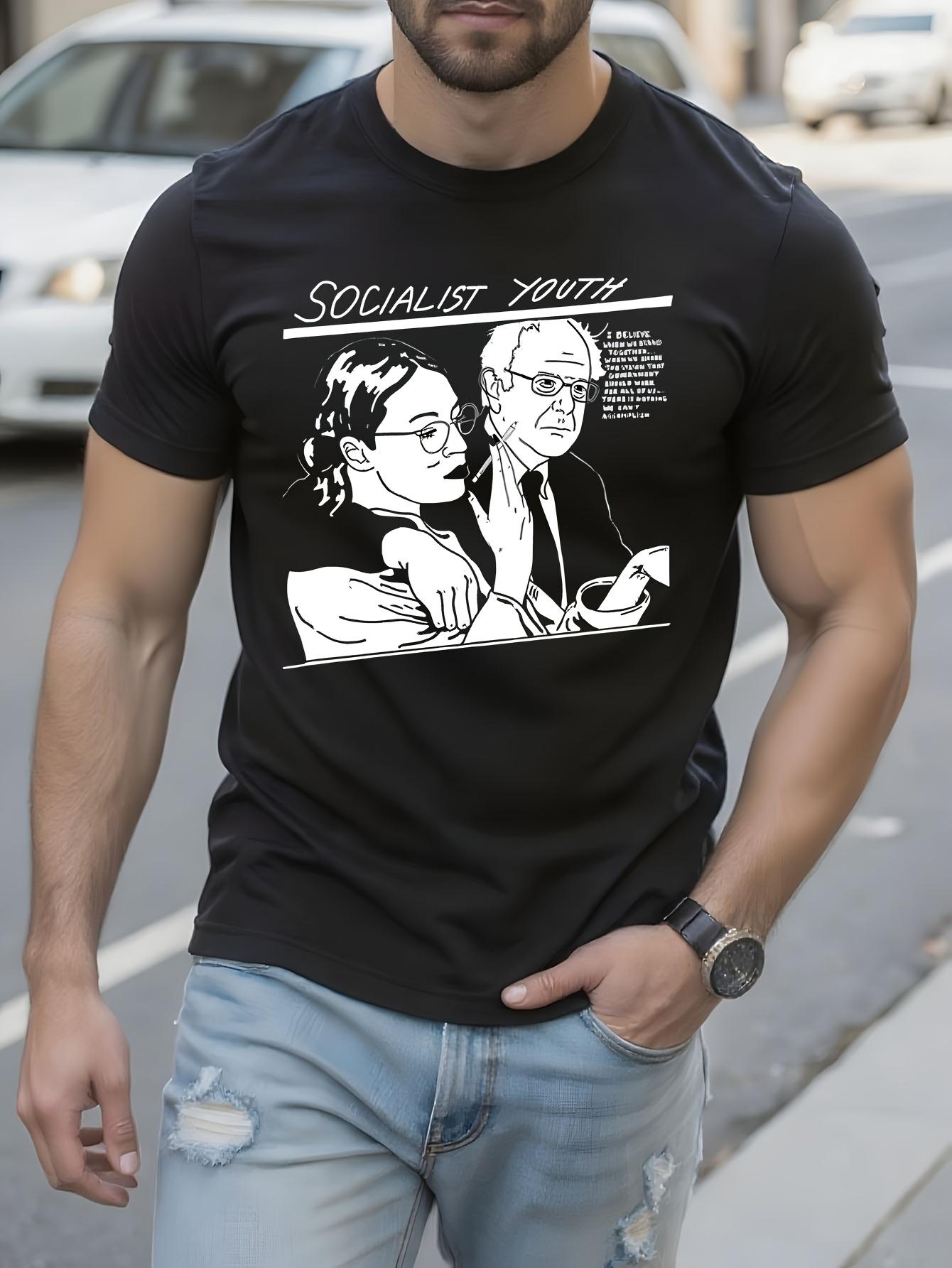 Bernie Sanders AOC Socialist Youth Graphic Tshirt Graphic... XXXXL