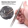 Adjustable Self Clamping Tweezers Jewelry Making Tool Slide Lock Stainless Steel Tweezers Electronic Component Repair Tools