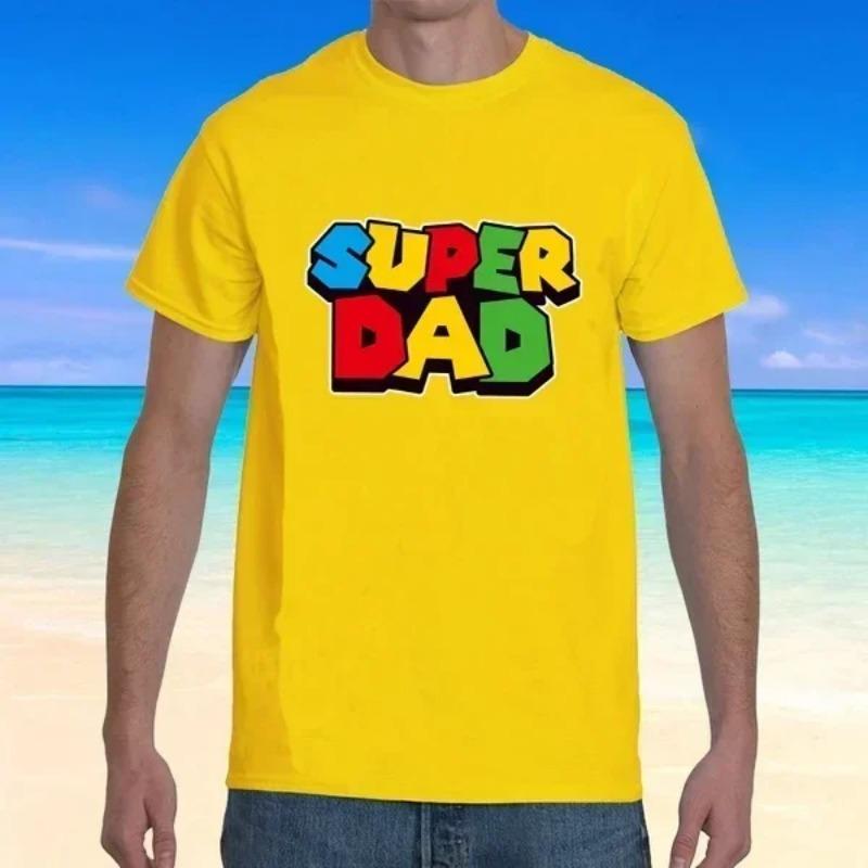 2025 New Super Dad Summer T-shirt Super Dad Men T-shirt Father's Day Gift