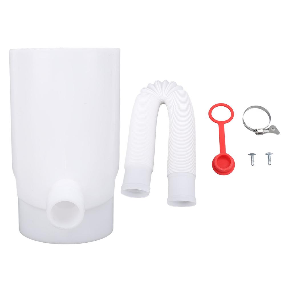10cm Rainwater Collection System Efficient Round Downspout Diverter for Irrigation Systems Aquariums White