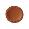 Round Flat Magnetic Golf Ball Marker Artificial Leather Position Marker for Golf Course Competition Accessories