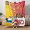1pc One Piece Adventure Soft Throw Blanket Flannel All Season Light Weight Living Room/Bedroom Warm Blanket. M7270134