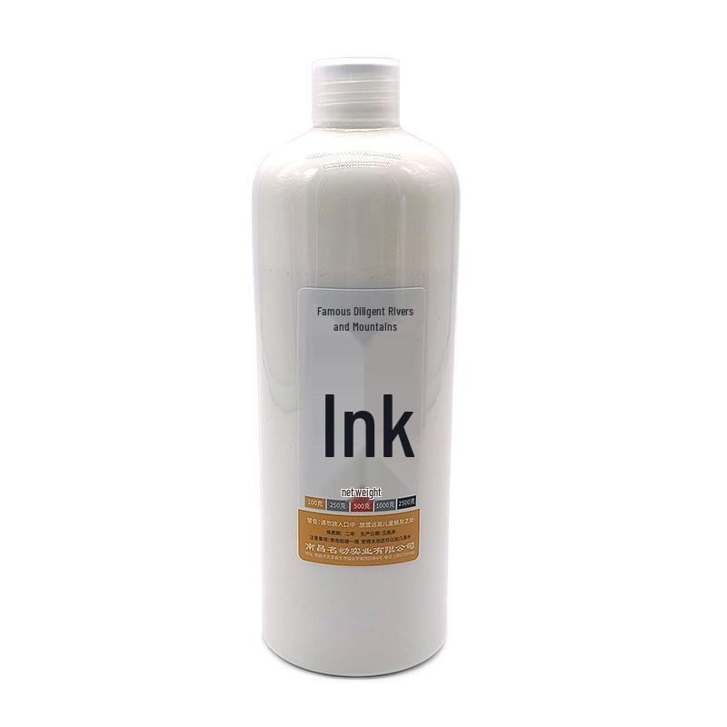 Extra Reichhaltiger Gold- & Zinnober-Kalligrafie-Tuschestein für Frühlingssprüche, Herz-Sutra-Nachzeichnen, Flüssige Schwarze, Silberne, Rote und Weiße Tinten enthalten.