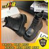 Thin Martin Boots Women's British Style 2025 Autumn and Winter New Thick-soled Heightening Single Boots High-top Versatile Short Boots Casual