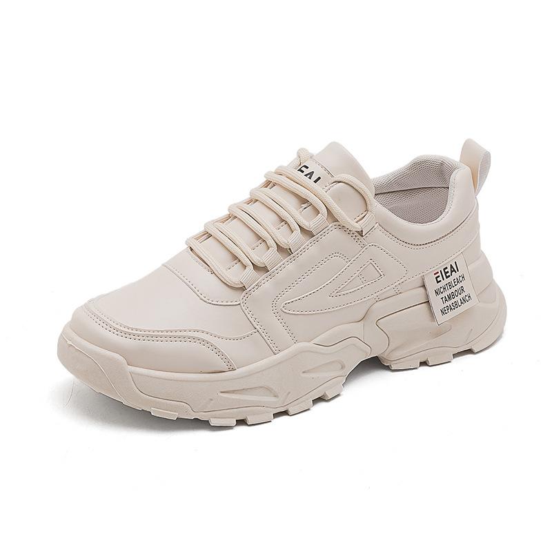 Men's sports shoes new casual shoes sports versatile white shoes men's leather shoes heightening dad trendy shoes board shoes men