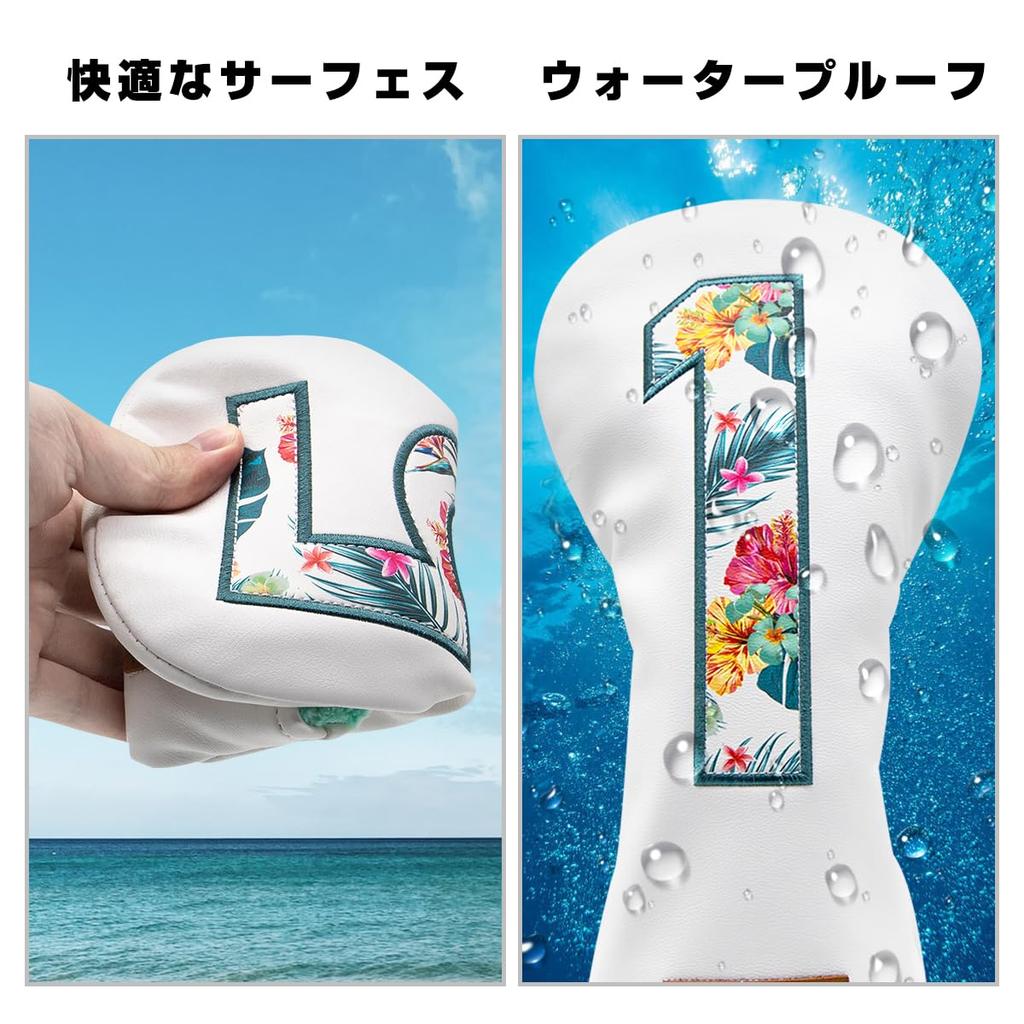 Pokrowiec na główkę kija golfowego Pokrowiec na główkę kija golfowego wykonany z najwyższej jakości skóry Pokrowiec z drewna Pokrowiec na główkę Driver Fairway Wood Utility Hybrid z etykietą z numerem Pokrowiec na putter