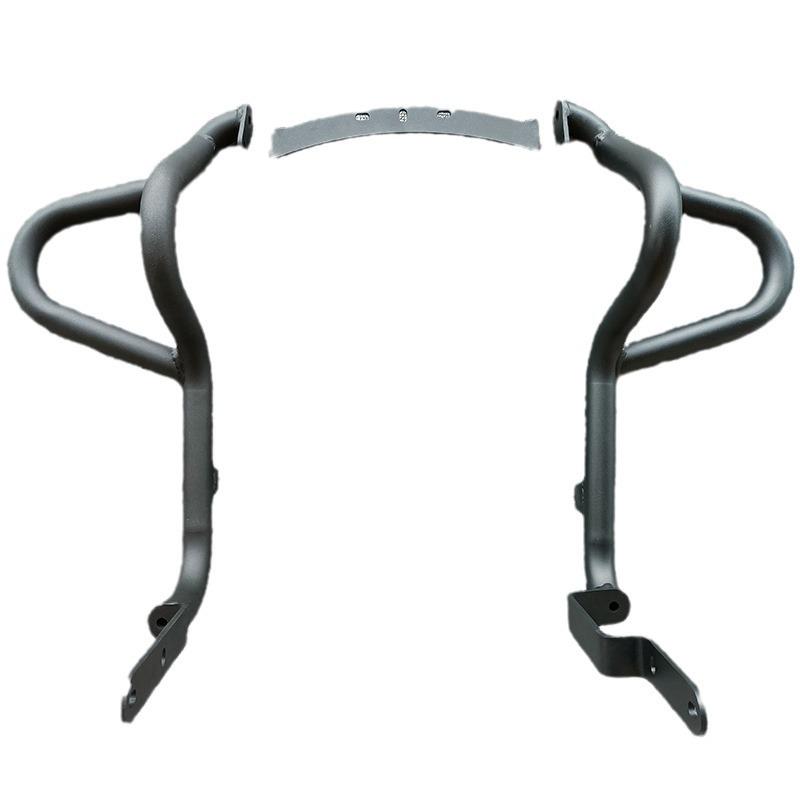 Qidian KD150C Retro Side Bag Canvas with Protective Bar, Backrest, and Footrest Modification