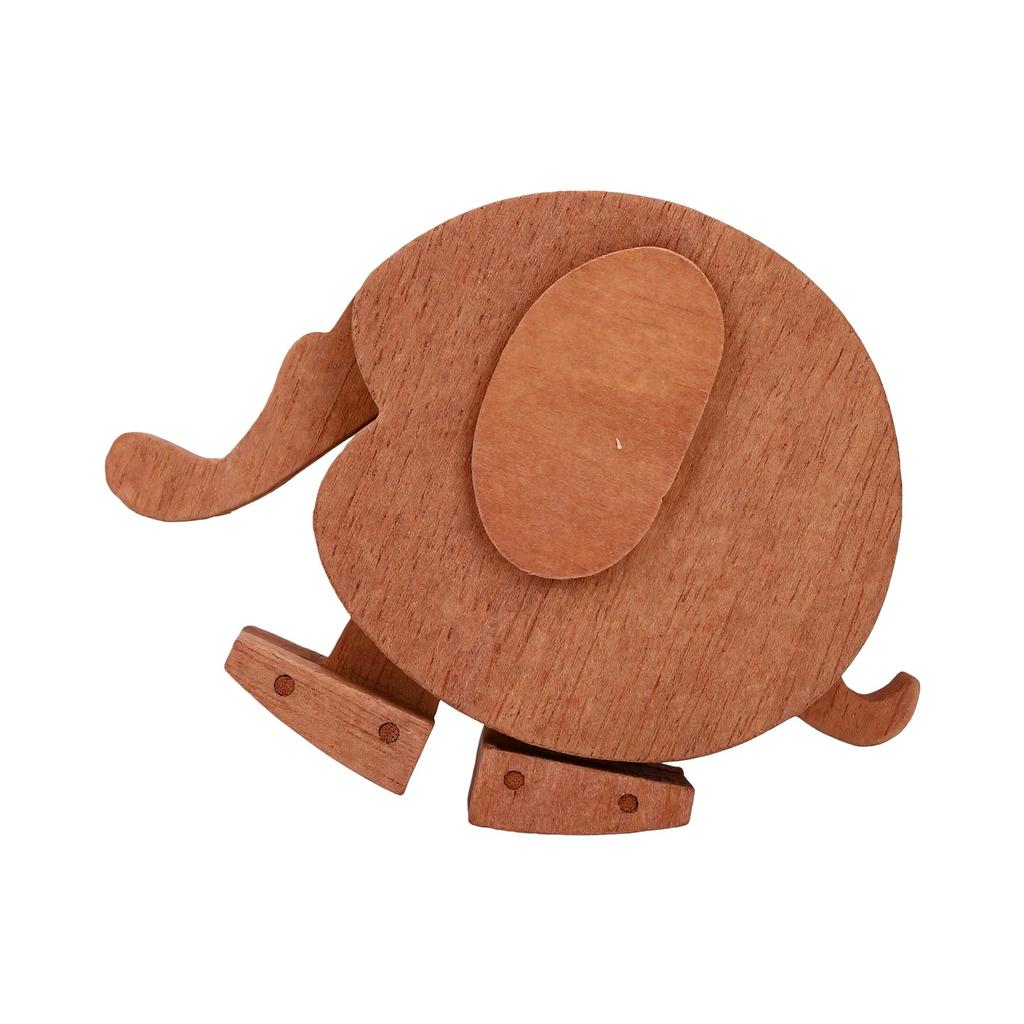 Holzrampe Gehtier, Schwerkraftbetrieben, Elefantenform,