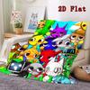 Dandy's World 2D Flat Pattern Flannel Blanket High quality All Seasons Warmth and Comfort Perfect for Christmas Gifts.