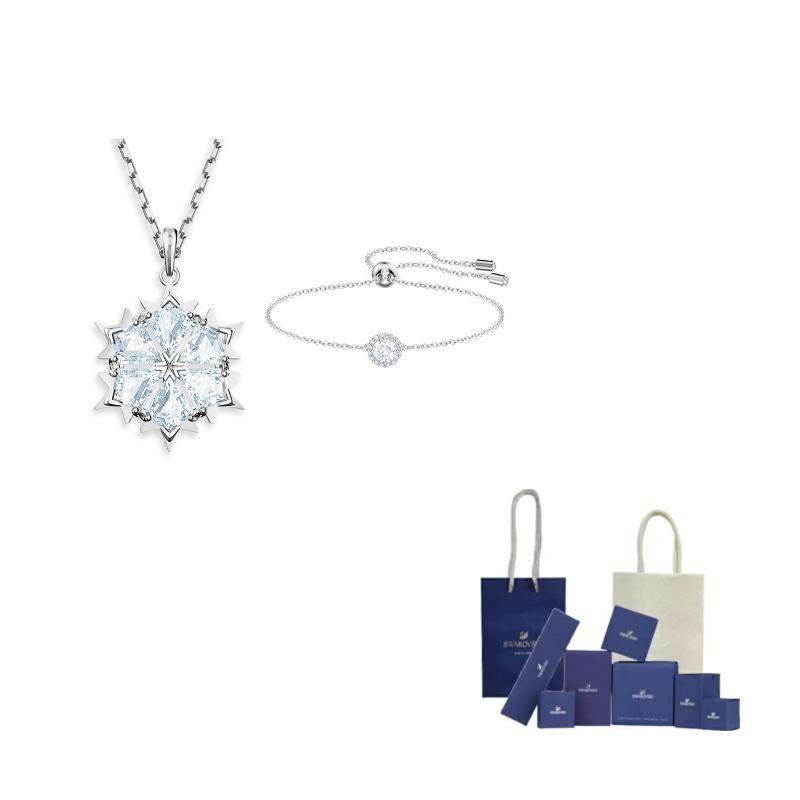 Swarovski Una Angelic Blended Material Necklaces Womens F-Original Brand Box And Bag