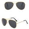Elegant Metal Frame Pilot Sun Glasses Shatterproof PC Lens UV400 Sunproof Glasses For Women Men Driving And Cycling