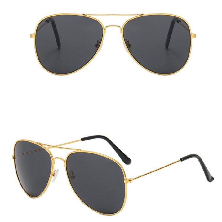 Elegant Metal Frame Pilot Sun Glasses Shatterproof PC Lens UV400 Sunproof Glasses For Women Men Driving And Cycling