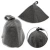Wool Felt Sauna Hat Anti Heat Men and Women Dark Color for Lightweight for Protection Experience Warm Cap top sale