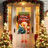 Drapeau Suspendu de Noël Bannière de Porche et de Porte Joyeux Noël Décoration pour la Maison 2025 Ornements de Noël Navidad Noel Cadeau Nouvel An 2025