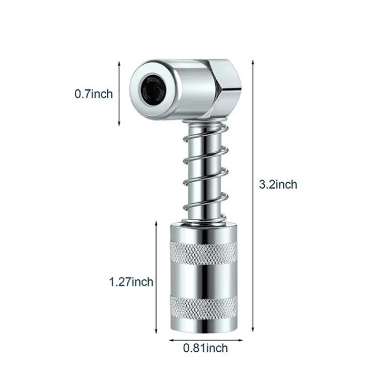 90-Grad-Fettpressen-Koppler-Adapter-Aufsatz, Fettspitzen-Werkzeug, Düsenschmierwerkzeug, Ölfüllzubehör, Ölpumpen-Adapter