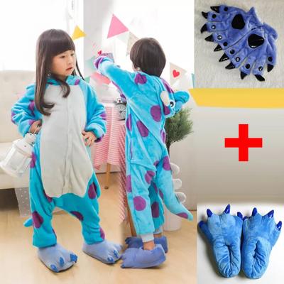Children Onesie New Year Gift Pajamas with Shoes Gloves Animal Costume Kids Kigurumi Cosplay