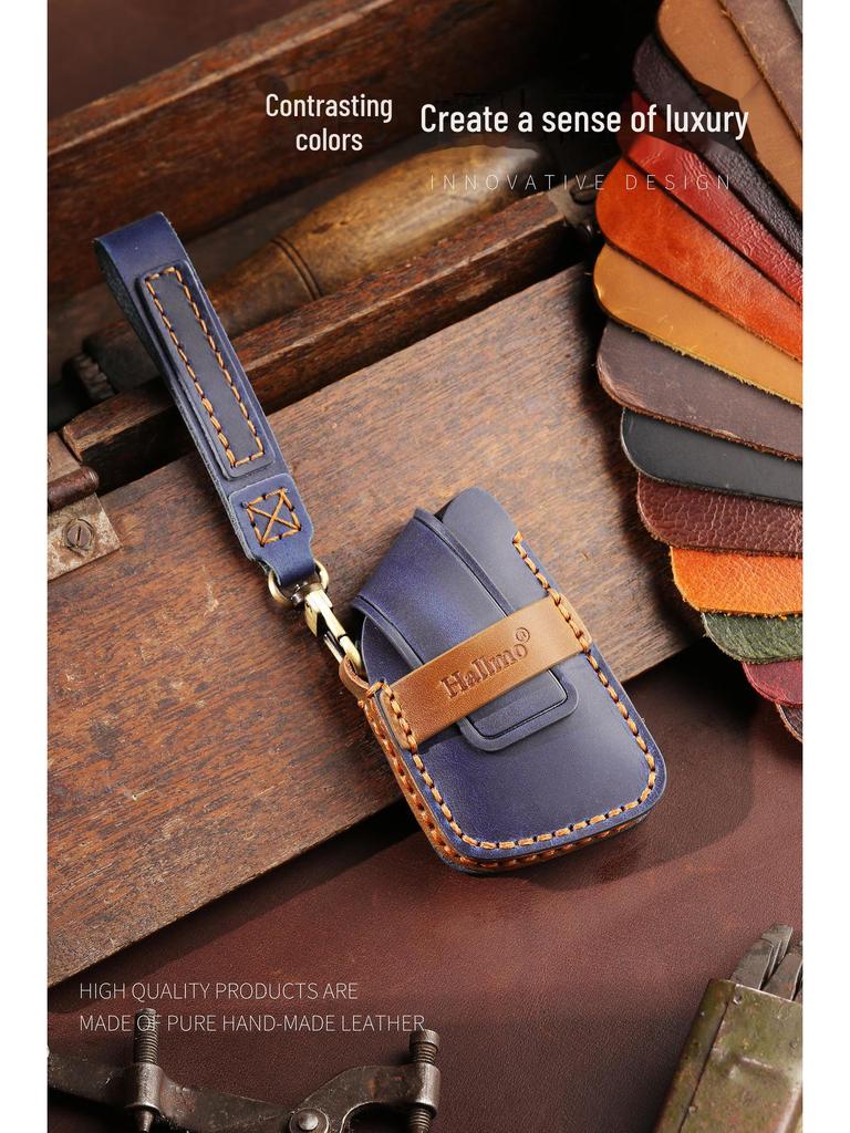 Leather Key Cover for Buick Century & Envision - Custom Fit with Protective Buckle Shell