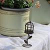 Yousheng Miniature Birdcage Ornaments, Decorative Mini Birdcage Figurine, Cute Garden Succulents Pot Decor Tea Banquet