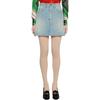 GUCCI x Doraemon Denim Short Skirts Women's Light Blue 467267-XDBOS-4452