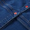 Ensembles décontractés en denim pour femmes, vestes slim à revers et manches bouffantes, pantalons droits taille haute, mode printemps 2025, ensemble 2 pièces pour femme