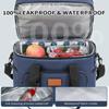 Odolná vodotěsná pikniková termo taška na kempování, plážové výlety, nastavitelný popruh, prostorný chladicí úložný prostor