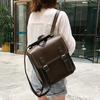 Neue Mode PU-Leder Doppelrucksack Lässiger Retro-Rucksack Styling Studenten-Schulranzen Damenrucksack