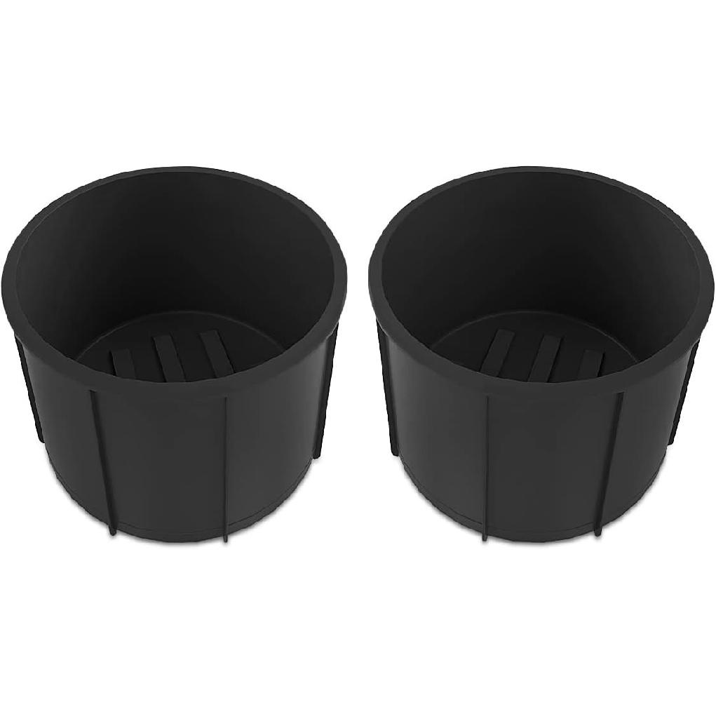Rear Of Center Console Cup Holder For Ford F150 2009-2014 With Flow Through Console Cup Holder Replacement Ert For F150 TPE Drink Bottle Holder 2PCS
