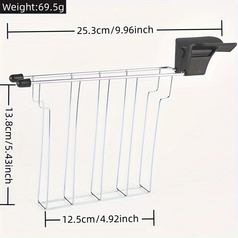 

4-Slot Stainless Steel Toaster Sandwich Rack Toaster Accessory for Bread Sandwiches Fits Toasters Easy Clean Kitchen Gadget