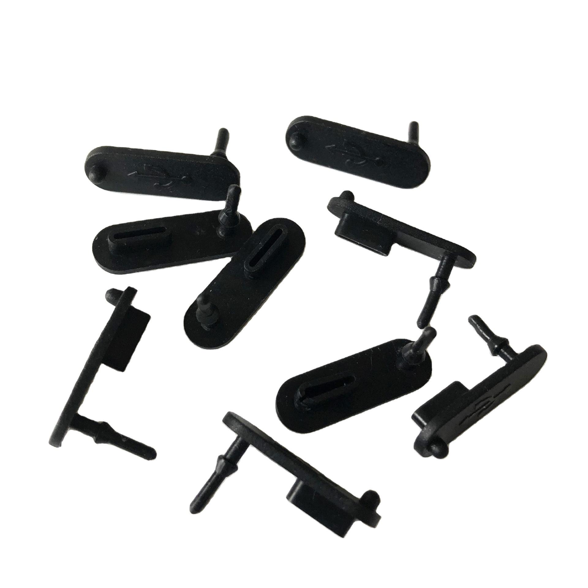 USB Type C Port Anti Dust Plug Silicone Rubber Protective Dust Cover for Phone Anti Dust Plug Cover for Usb Type c чёрный