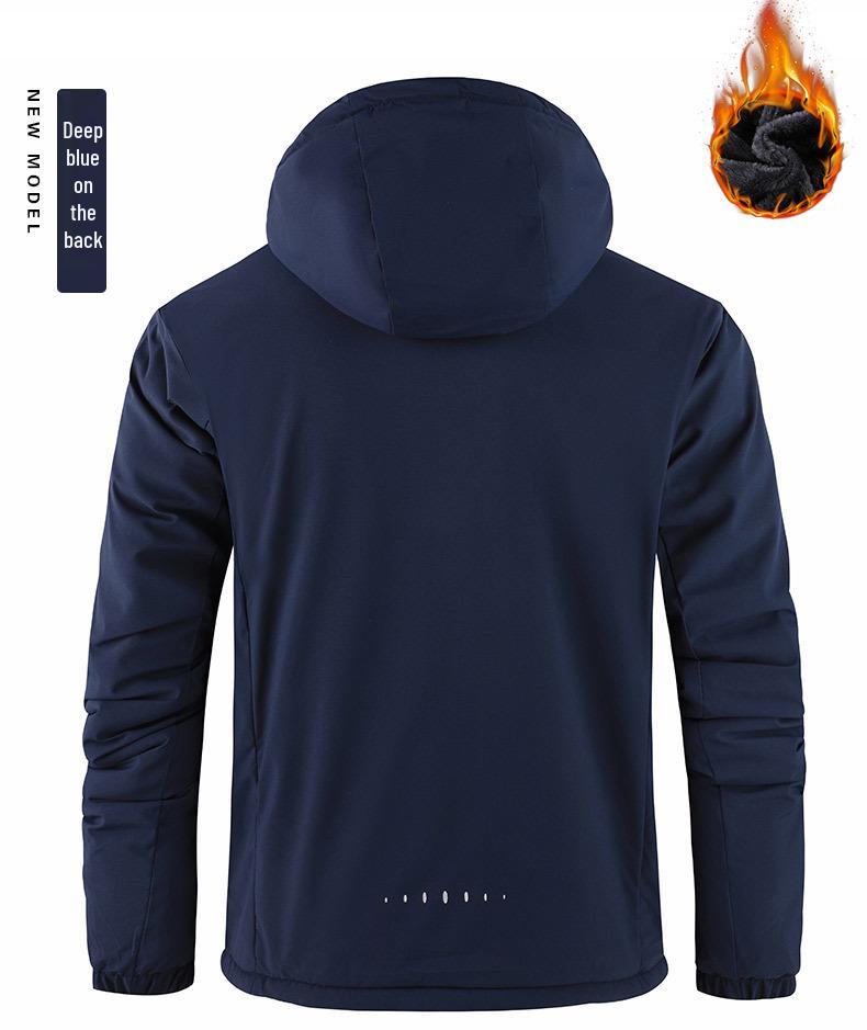 Men's Winter Plus-Size Cotton Jacket: Thick, Warm, Windproof, Waterproof, for Outdoor Activities