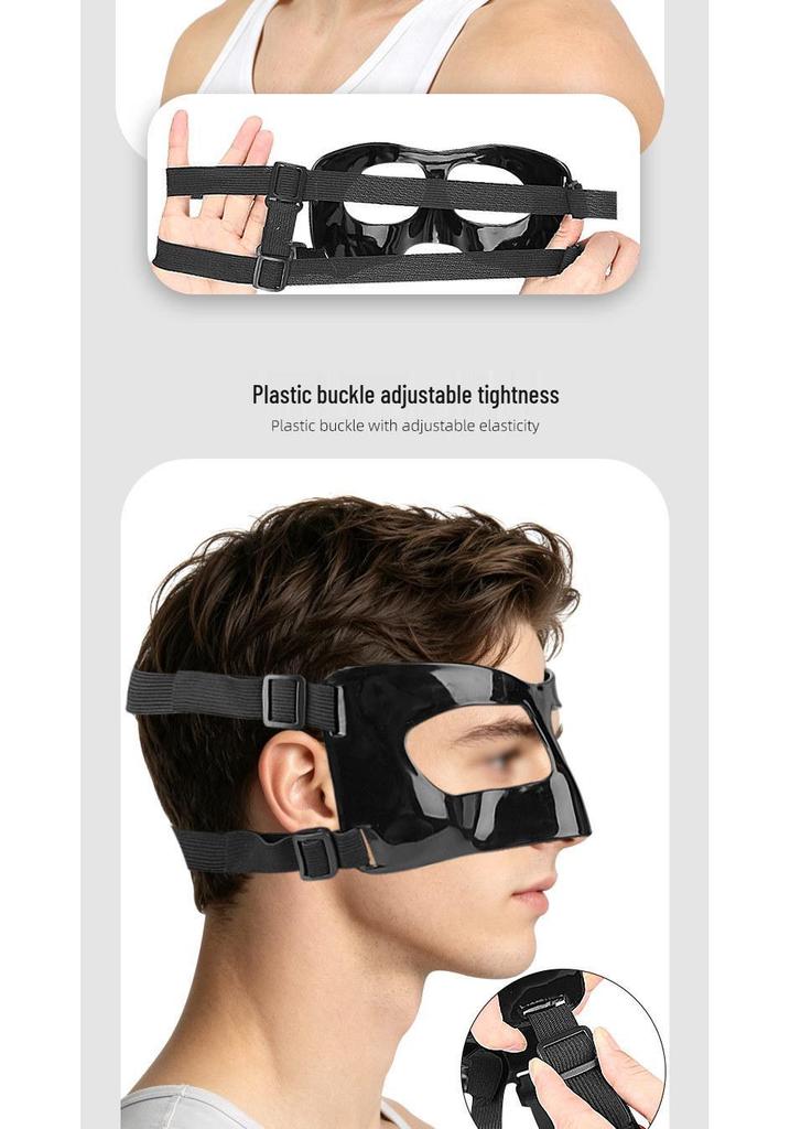 Adjustable Black Sports Nose Protector Shield for Basketball & Football