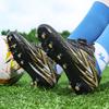 28-39 School Children's Football Shoes with Rotating Buckle and Spikes Soccer Shoes for Boys