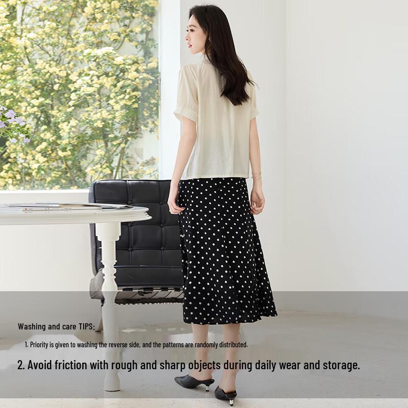 VICTORIA&VERA Women's New Chinese Style Embroidered Short-Sleeve Shirt