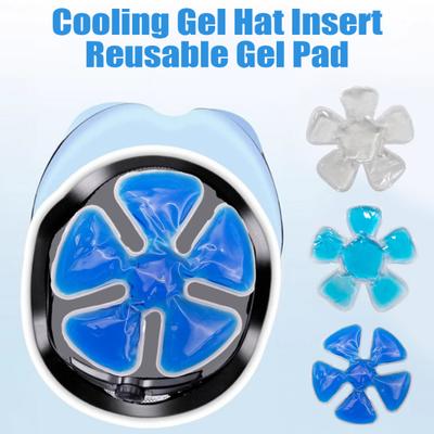 Cooling Gel Hat Ice Pack Summer Outdoor Cycling Helmet Hat Insert Padding Reusable Fever Migraine Heat Stress Relief Head Cooling Pad Hat Liner