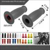 22MM Vintage Rubber Moto Handlebar Grips Anti-Slip Universal Fit for Cafe Racer Old School Bike Mod