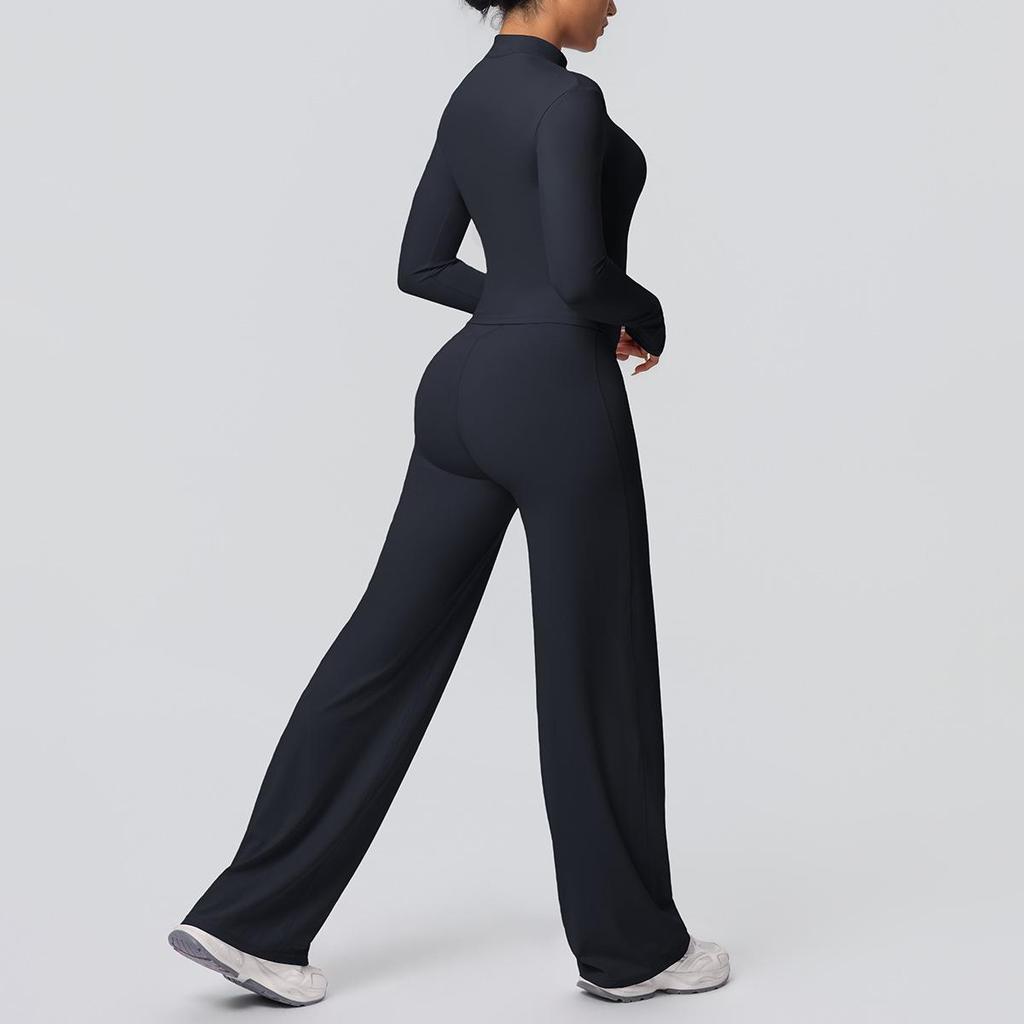 High-Waist Fitness Jacket & Butt-Lifting Yoga Pants Set